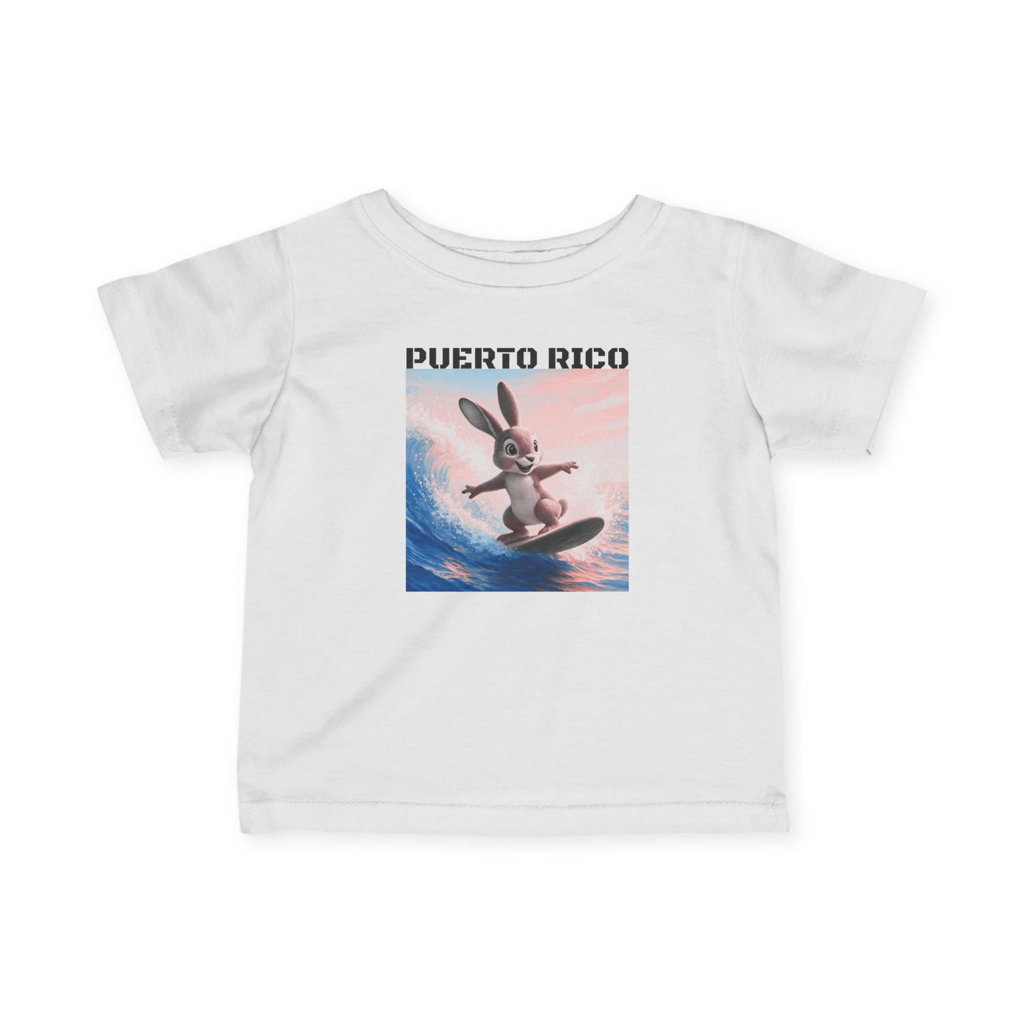 Infant Tee — Surfing Bunny Puerto Rico T-Shirt