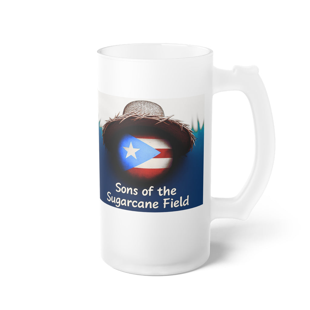 Frosted Beer Mug — Puerto Rico - Design (Sons of the Sugar Cane Field)