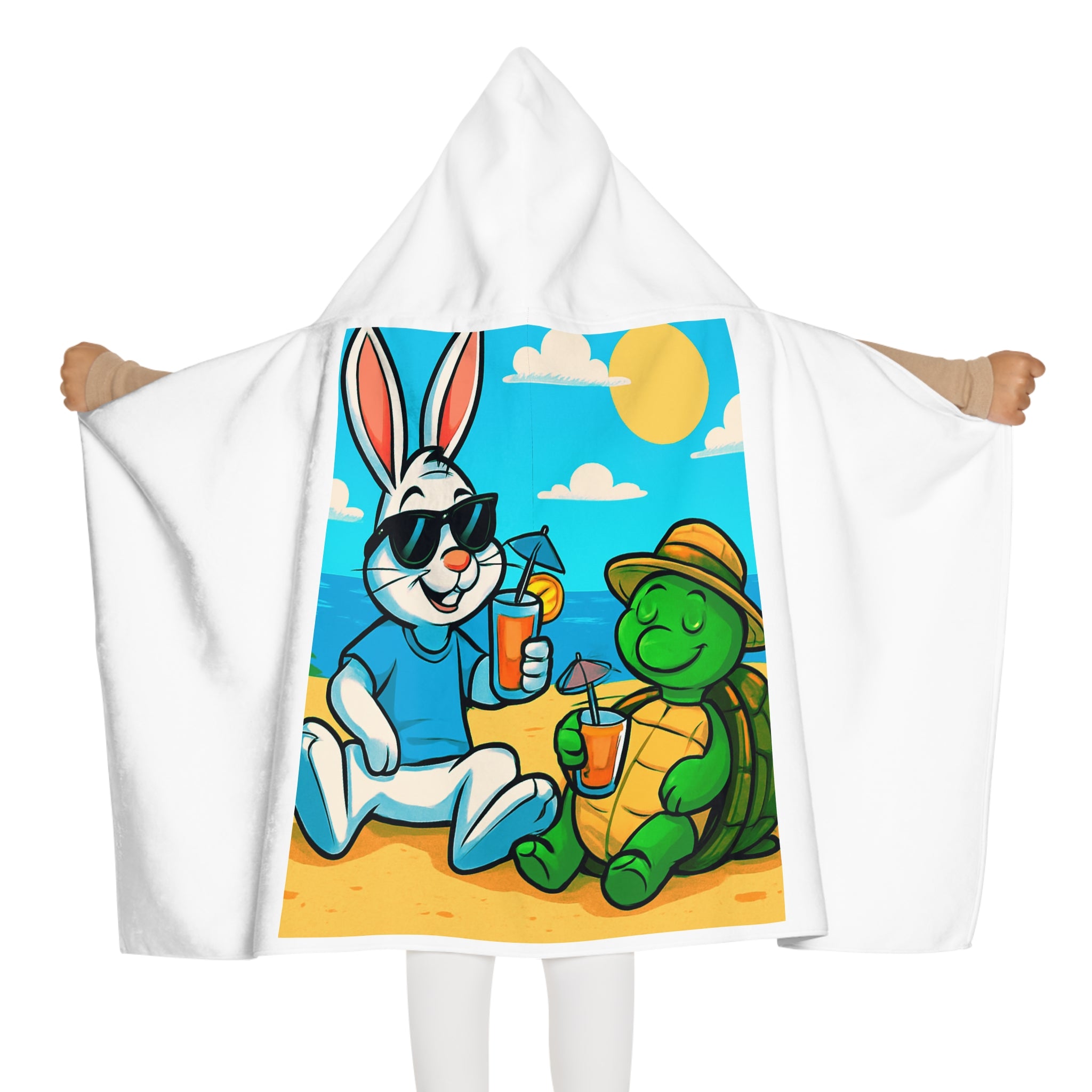 Youth Hooded Towel — Bunny & Turtle Beach Swim Towel for Kids