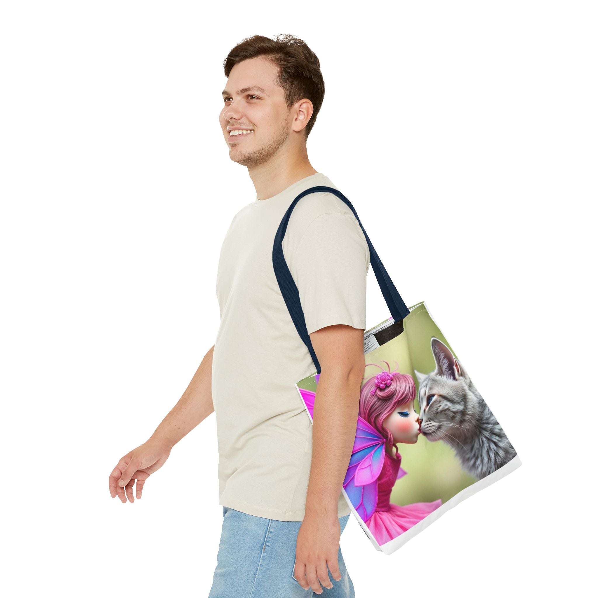 Magical Fairy Cat Tote Bag — Fairy Cat Art Tote