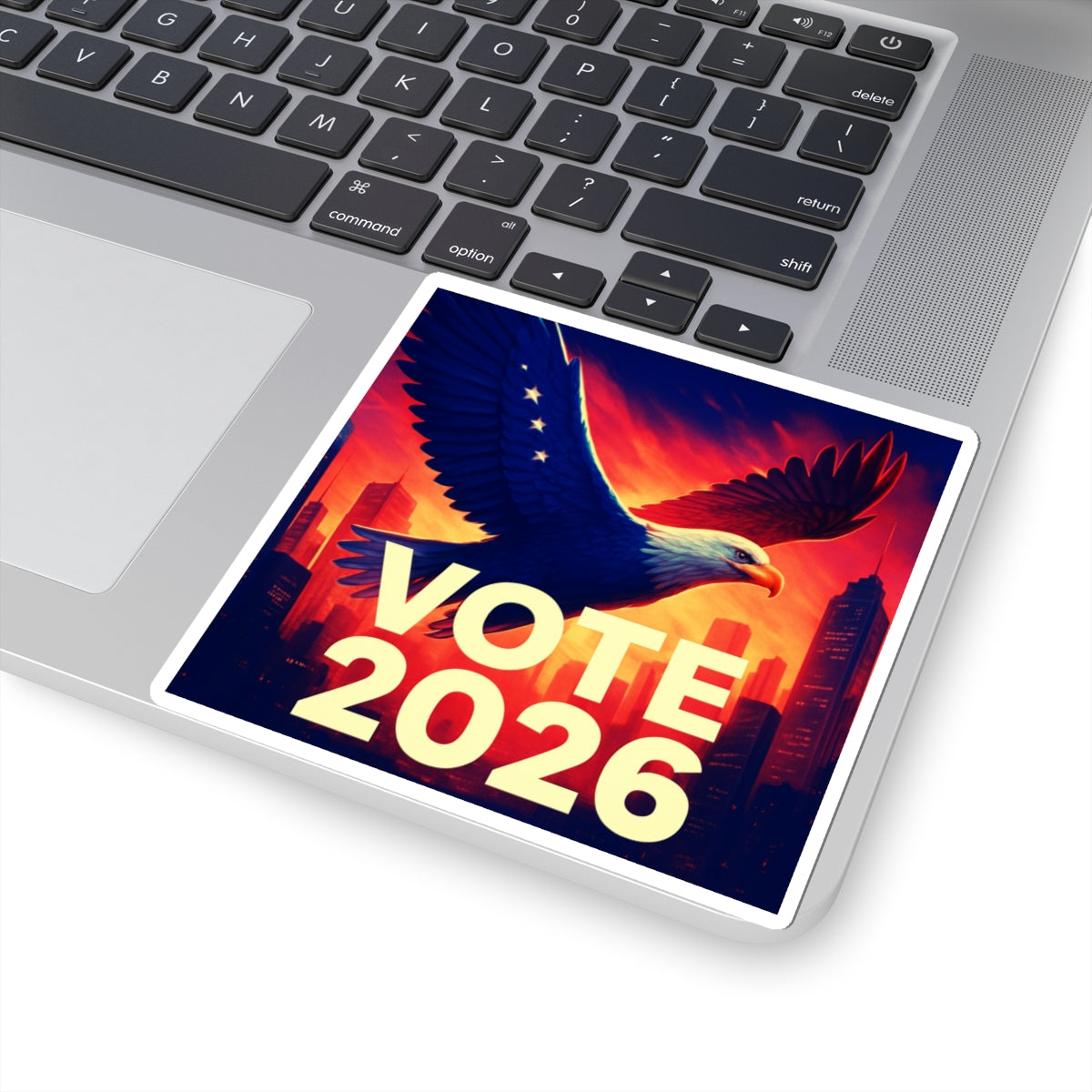 Vote 2026 Eagle Sticker — Patriotic Kiss-Cut Political Campaign Decal