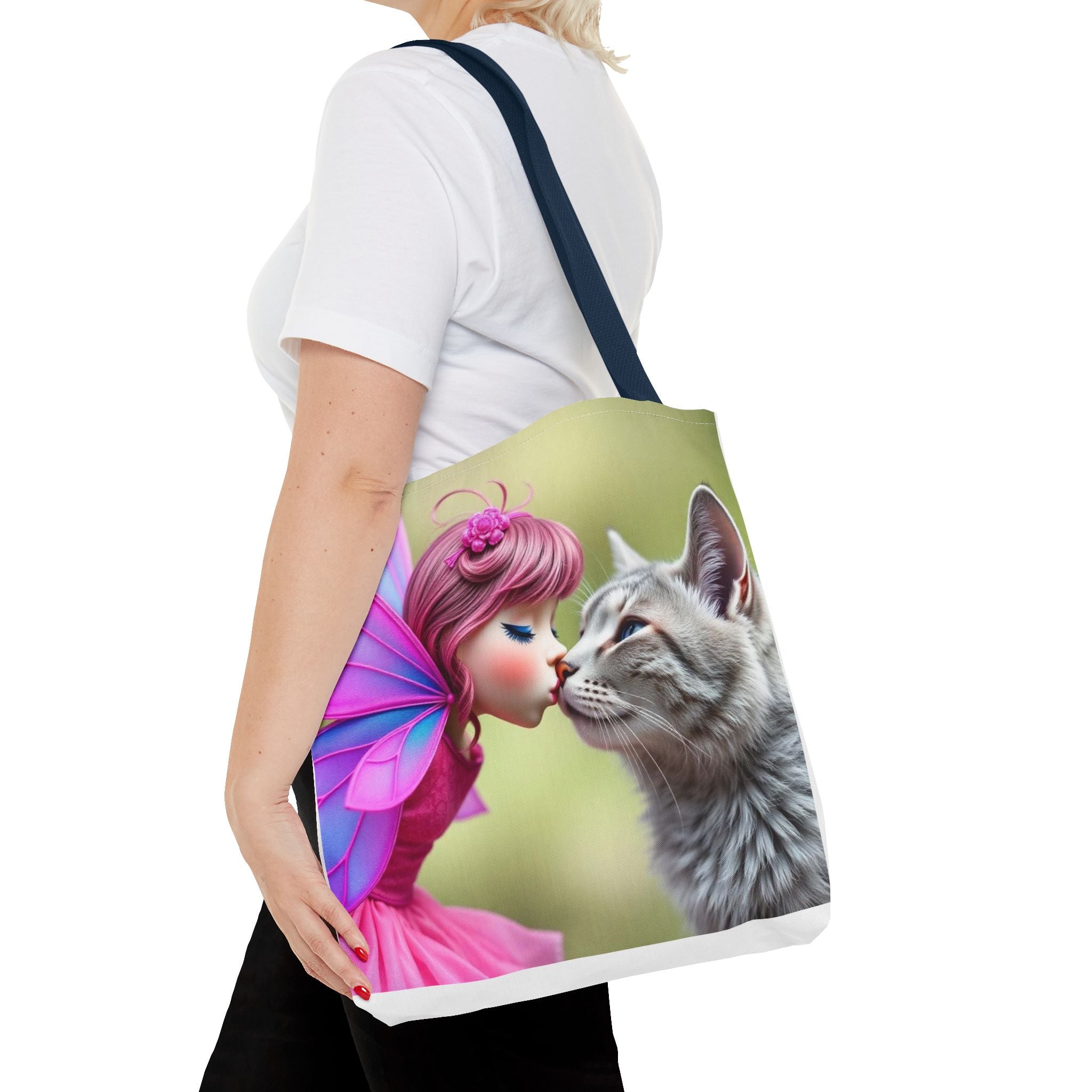 Magical Fairy Cat Tote Bag — Fairy Cat Art Tote