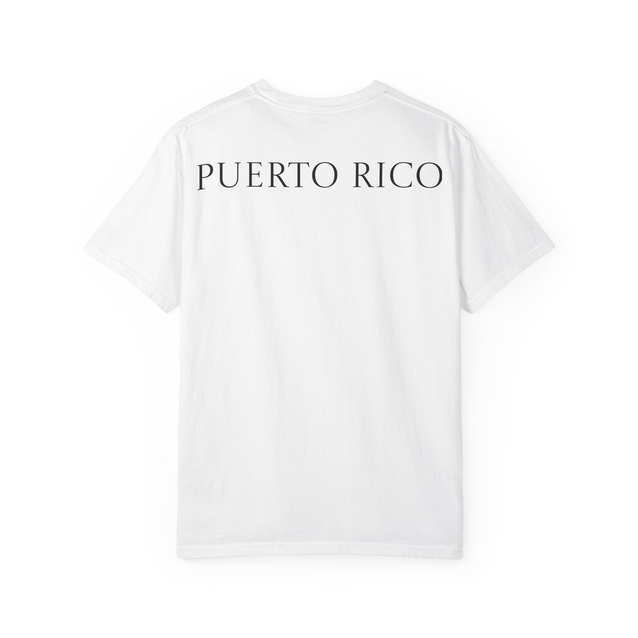 Boricua Vibes Beach T-Shirt — Puerto Rico Sunset Chair Graphic Tee