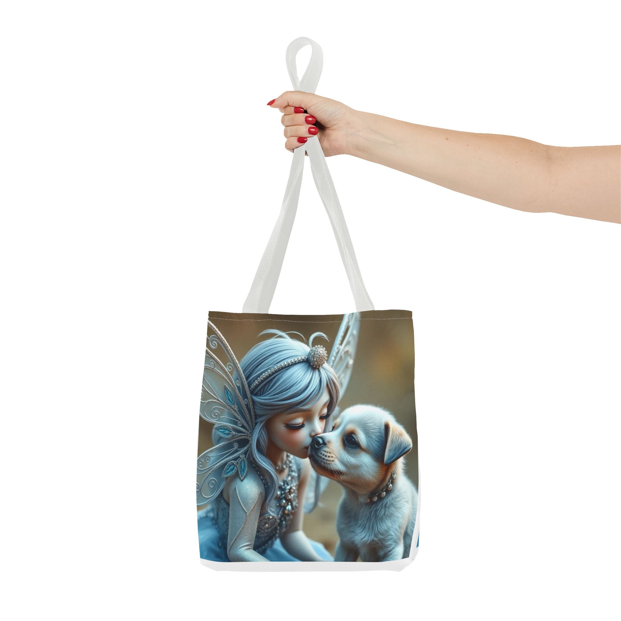 Magical Fairy Puppy Tote Bag – Fairy Portrait All-Over Print