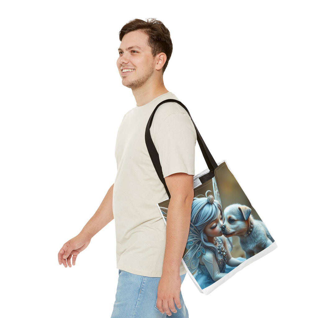 Magical Fairy Puppy Tote Bag – Fairy Portrait All-Over Print
