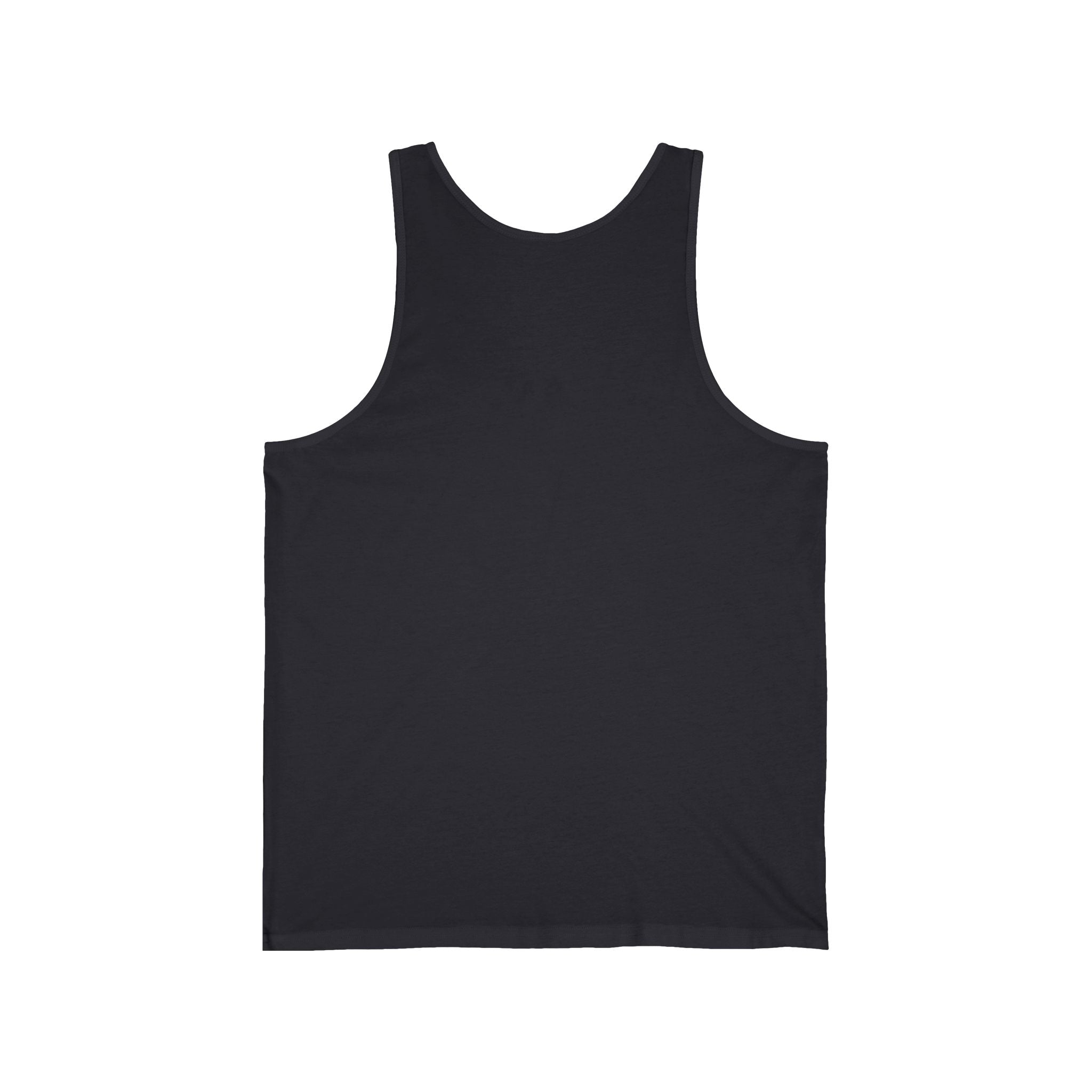 Blue Floral Square Tank Top — Minimal Violet Blossom Design