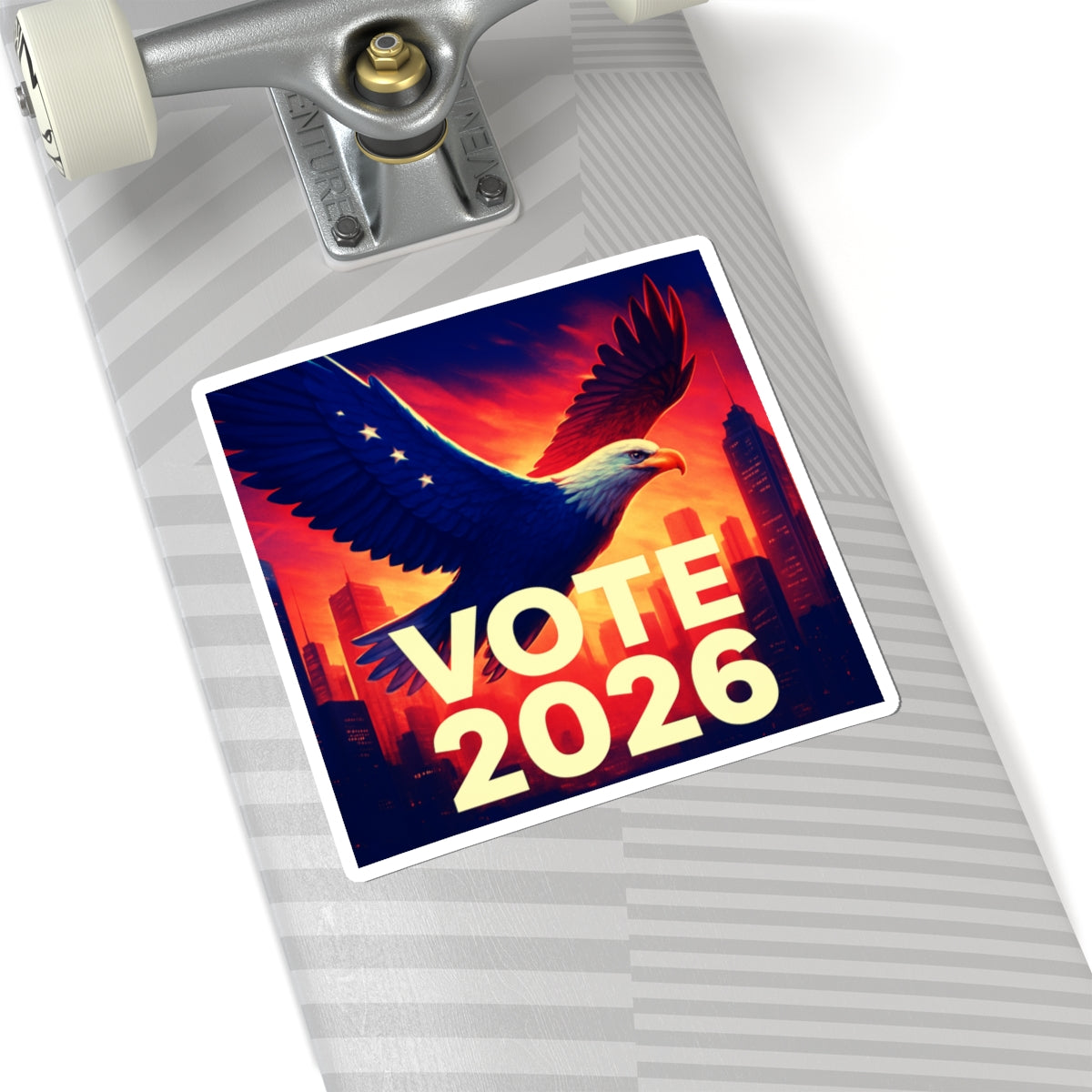 Vote 2026 Eagle Sticker — Patriotic Kiss-Cut Political Campaign Decal
