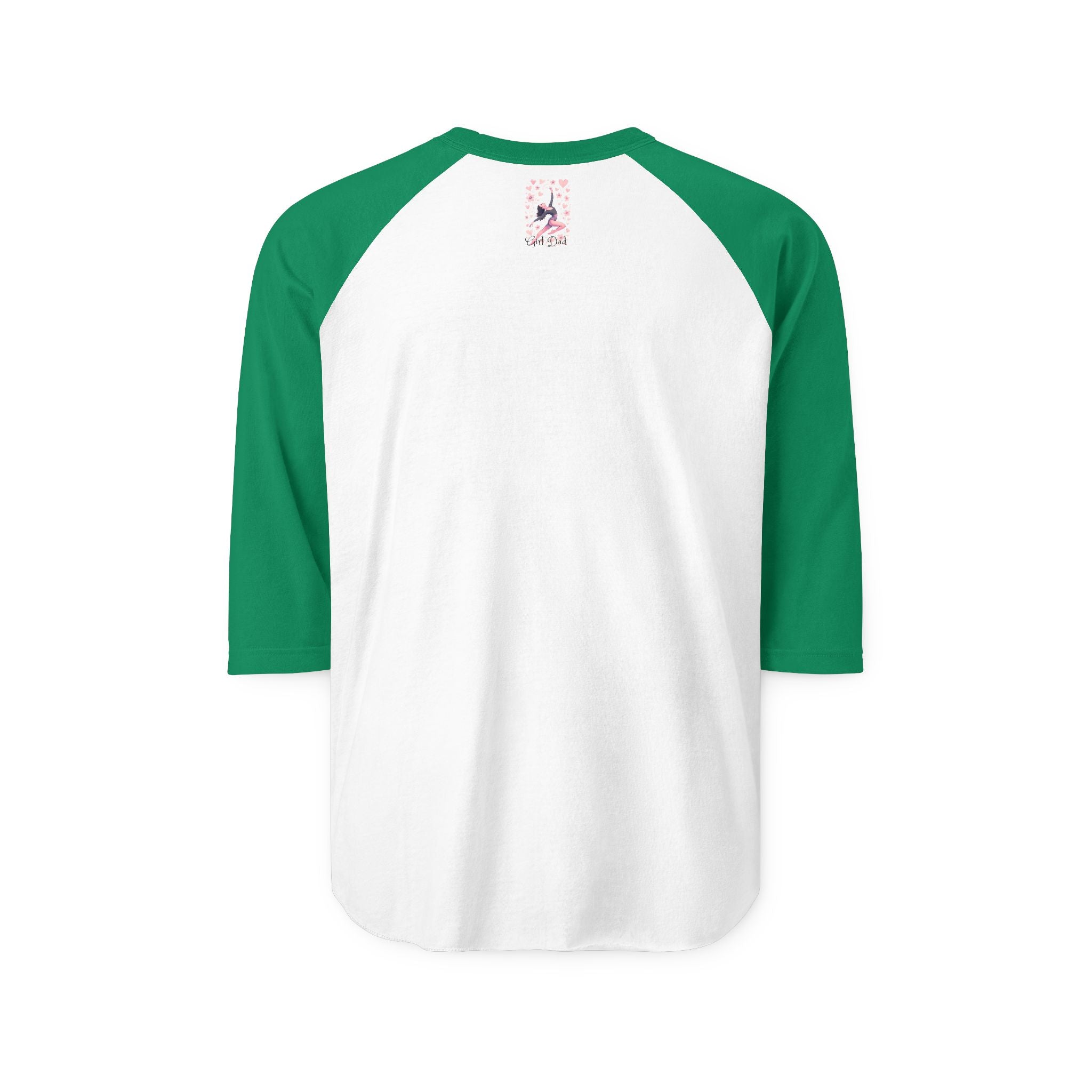Ballerina Hearts Raglan Shirt — Dance Ballet Three-Quarter Tee