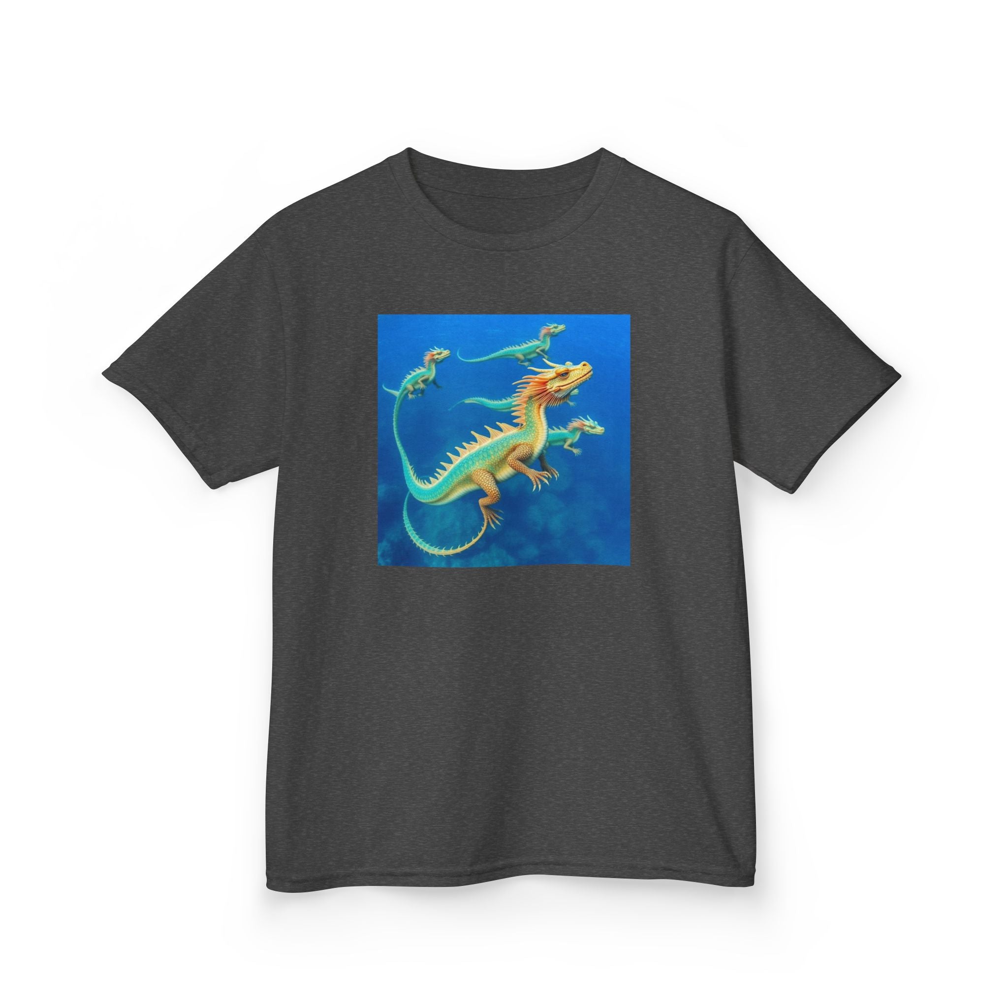 Blue Sea Dragons T‑Shirt — Colorful Ocean Graphic Tee