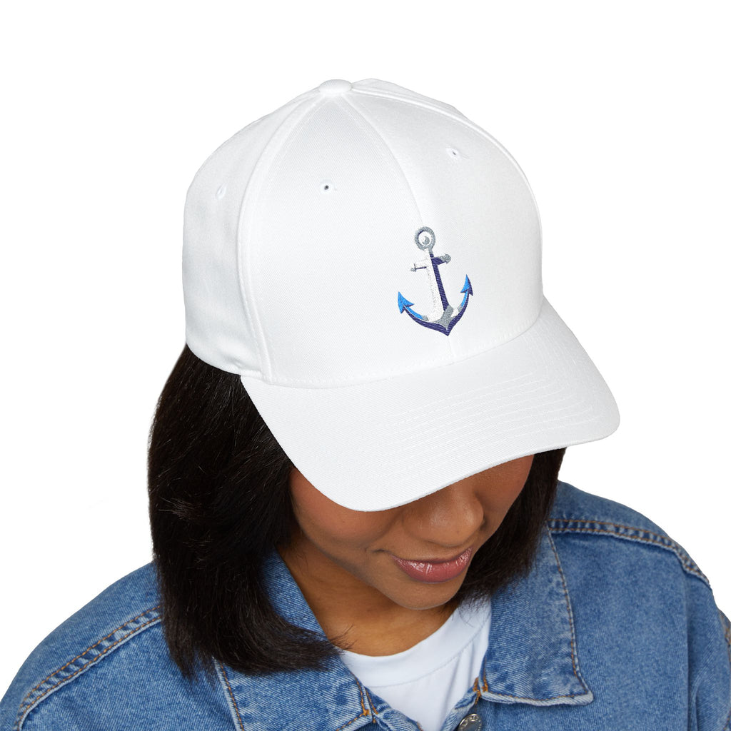 Anchor - Nautical Embroidered Closed-Back Structured Cap