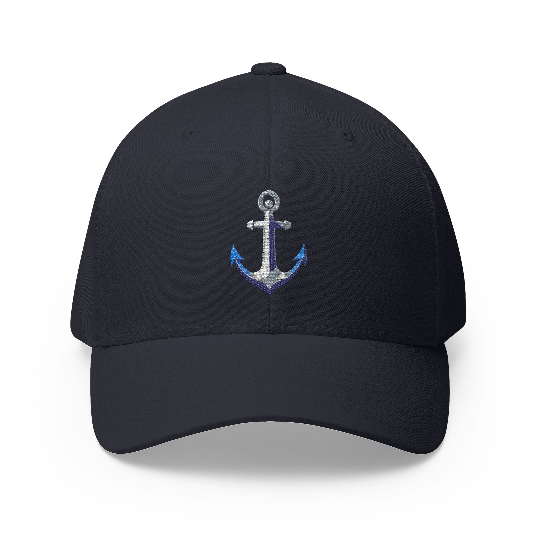 Anchor - Nautical Embroidered Closed-Back Structured Cap