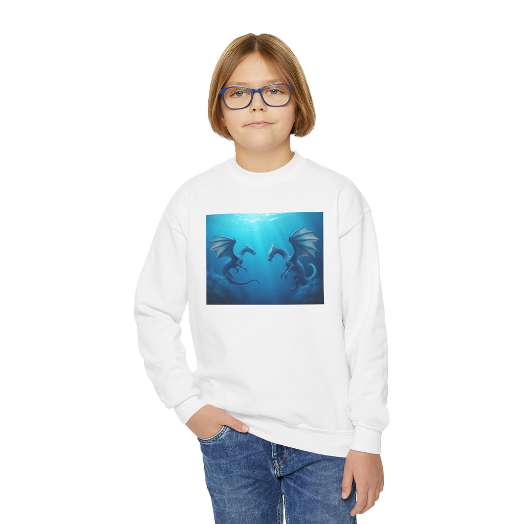 Blue Sea Dragons Adventure Crewneck Sweatshirt