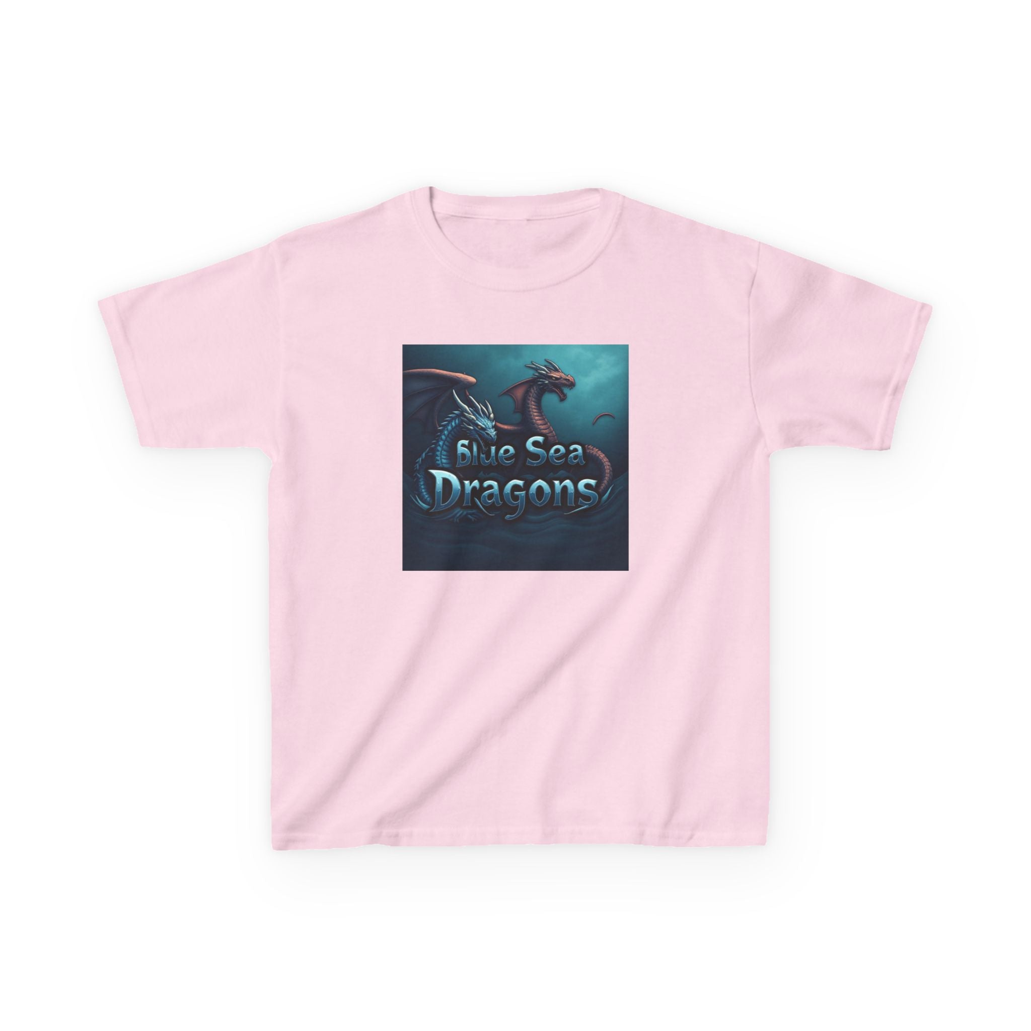 Blue Sea Dragons Big Kids Tee — Ocean Animals Graphic Shirt