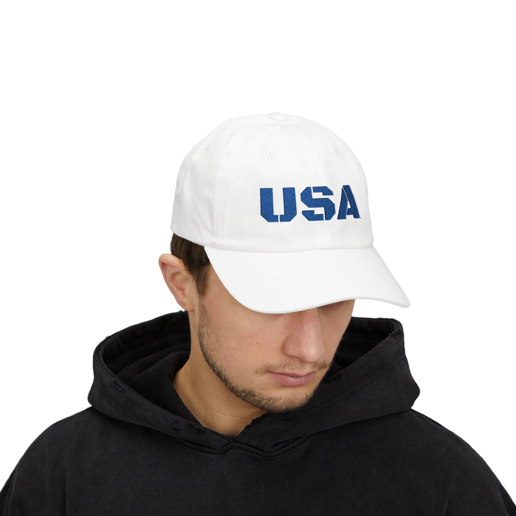 USA Distressed Classic Dad Cap — Patriotic USA Baseball Hat