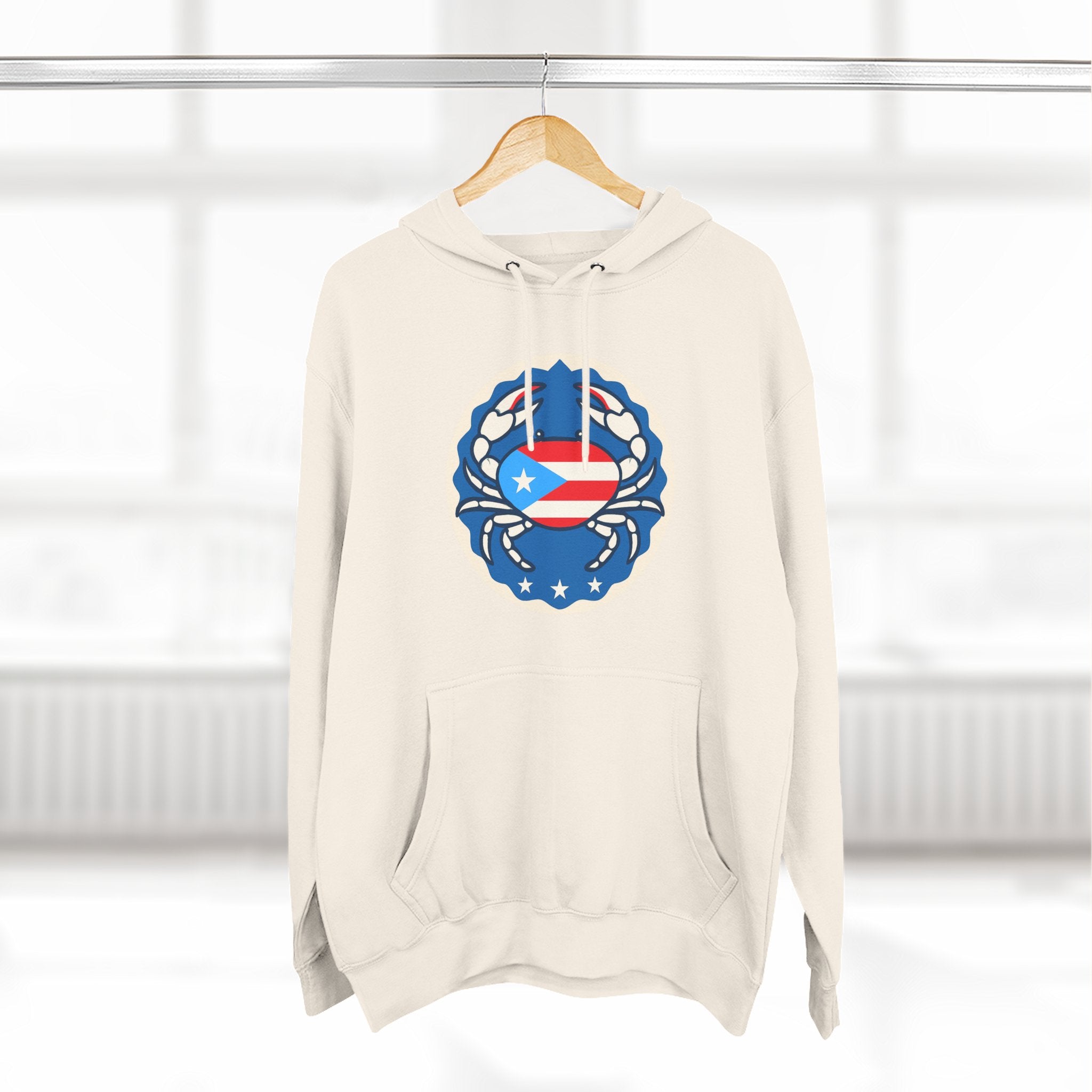 Puerto Rico Crab Hoodie / Cangrejo Sweatshirt, Island Sweatshirt