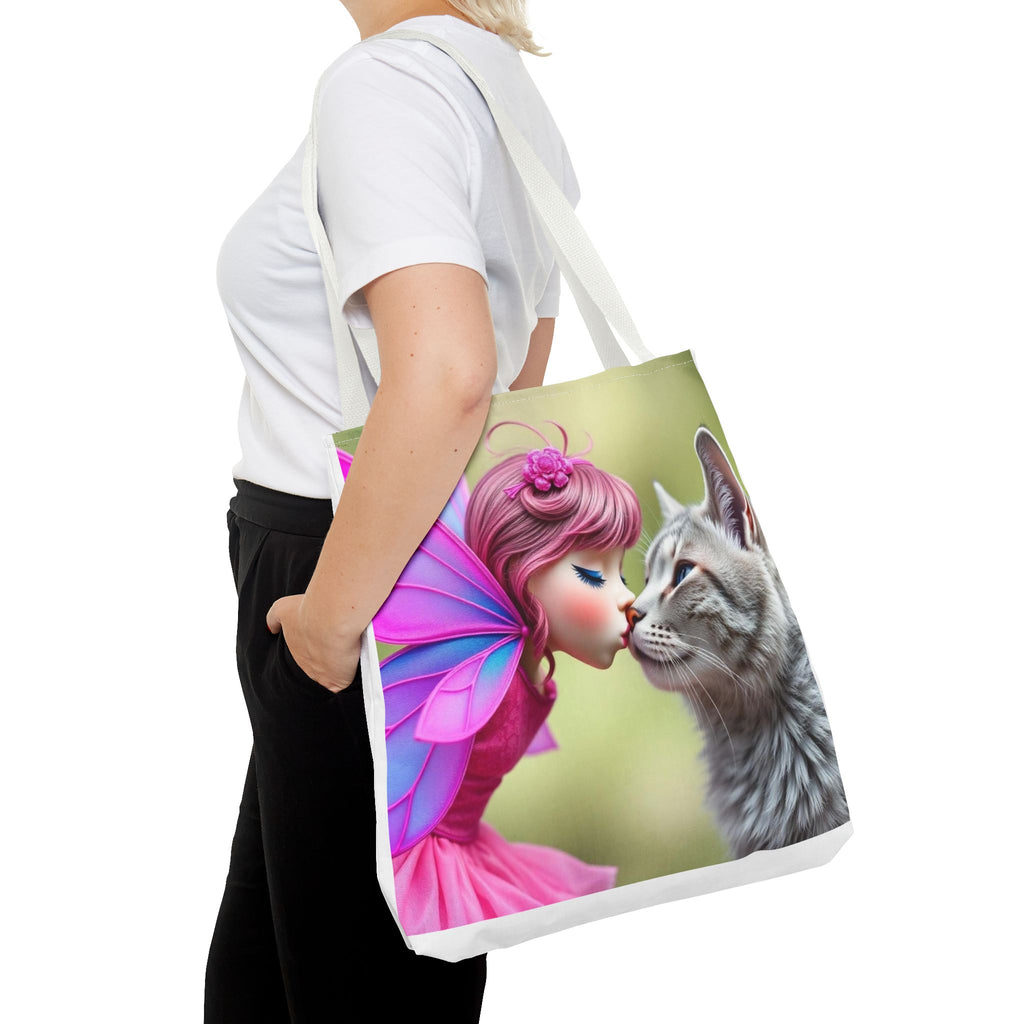 Magical Fairy Cat Tote Bag — Fairy Cat Art Tote