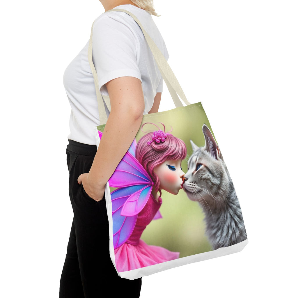 Magical Fairy Cat Tote Bag — Fairy Cat Art Tote