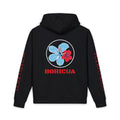 "Azure" Blue and Red Tropical Island Design - Sweatshirt - 80% organic ring-spun combed cotton, 20% recycled polyester