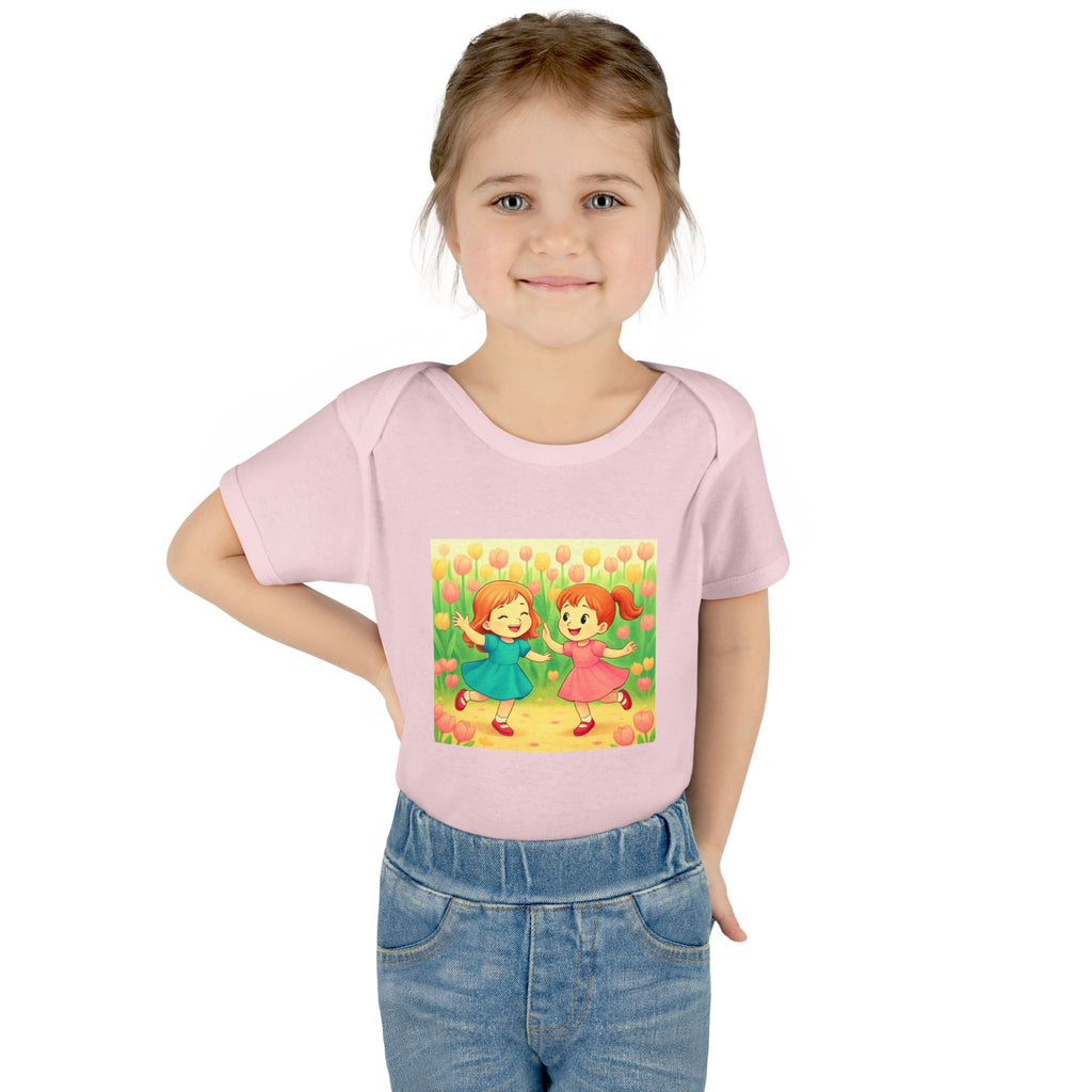 Baby Bodysuit — Spring Tulips Flowers