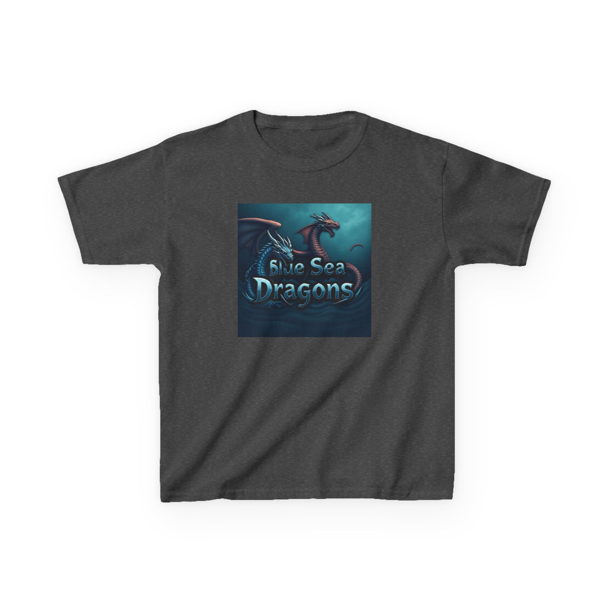 Blue Sea Dragons Big Kids Tee — Ocean Animals Graphic Shirt