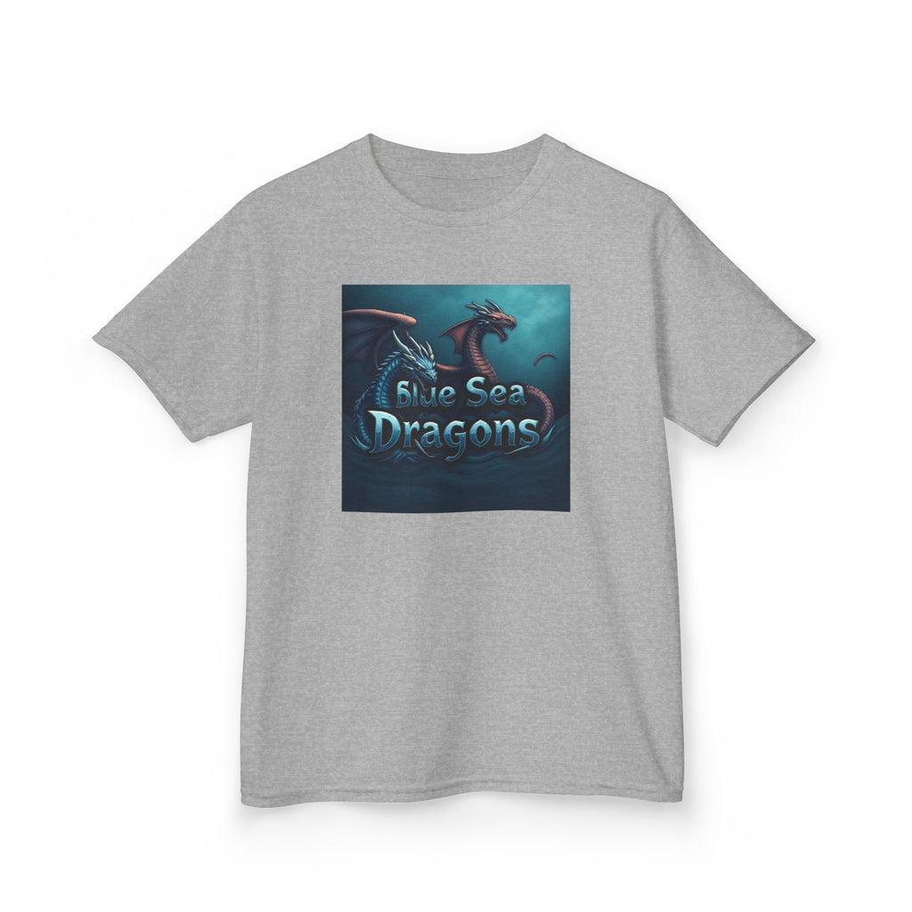 Blue Sea Dragons Big Kids Tee — Ocean Animals Graphic Shirt