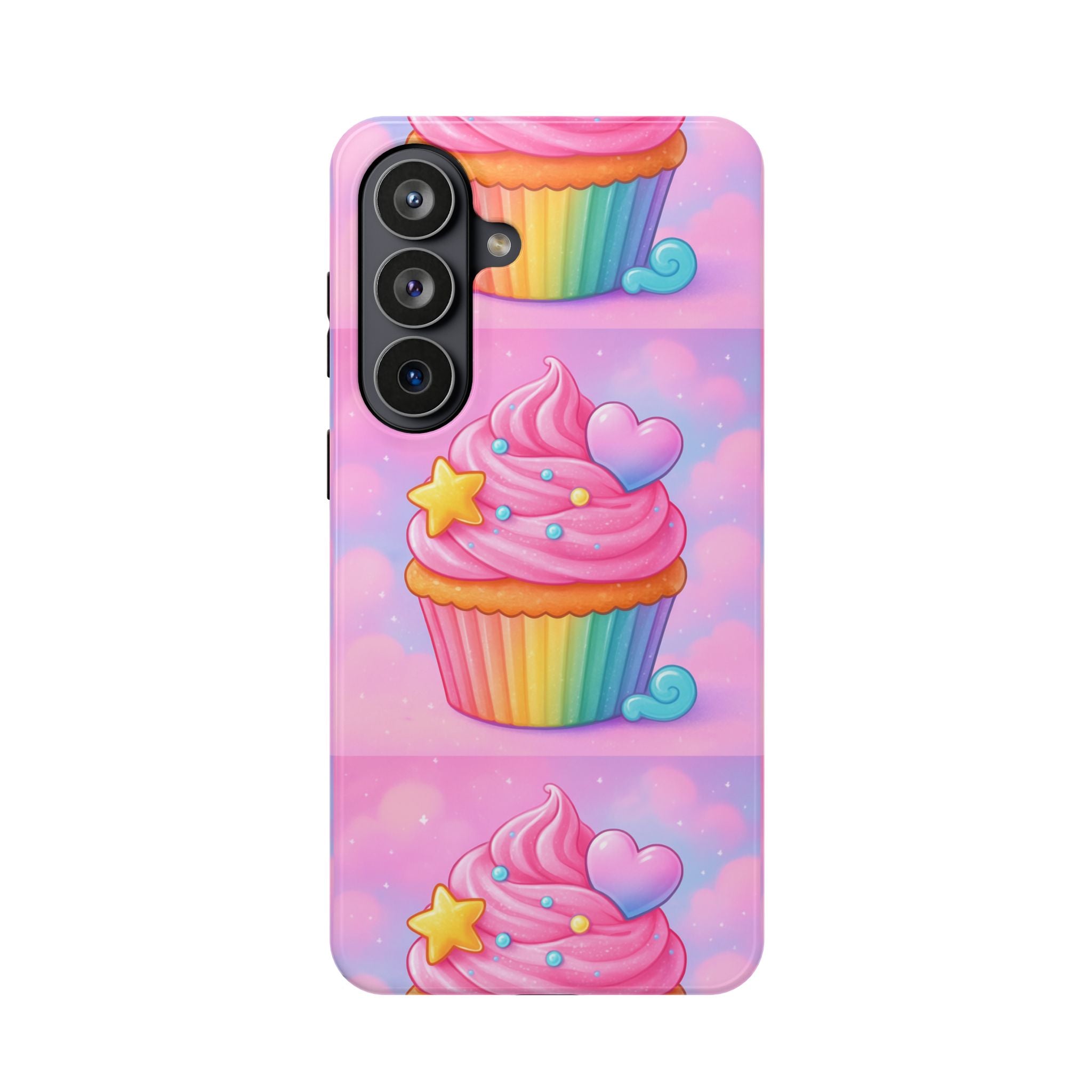 Cute Rainbow Cupcake Phone Case — Magnetic Impact-Resistant S-26