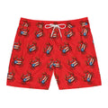 Patriotic Crab Swim Shorts – Puerto Rico Beach Trunks 95% polyester, 5% spandex