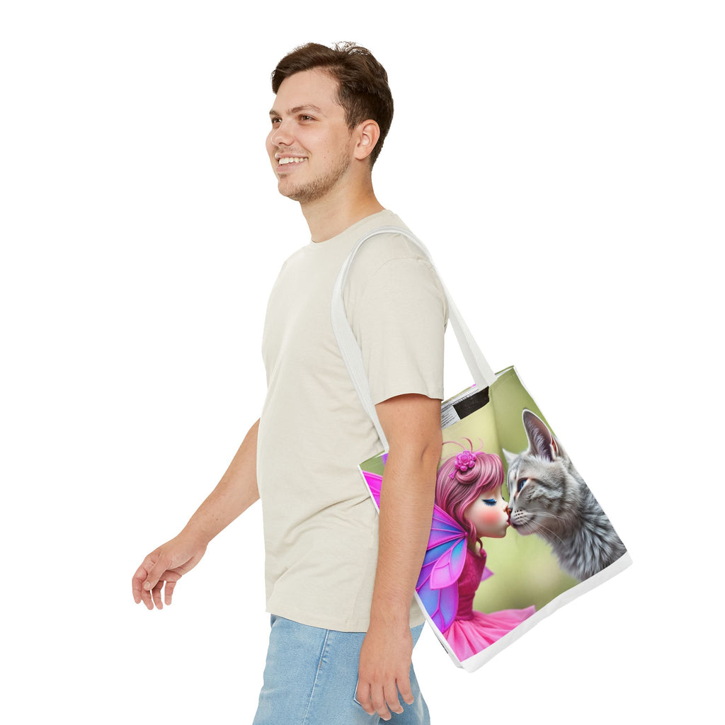 Magical Fairy Cat Tote Bag — Fairy Cat Art Tote