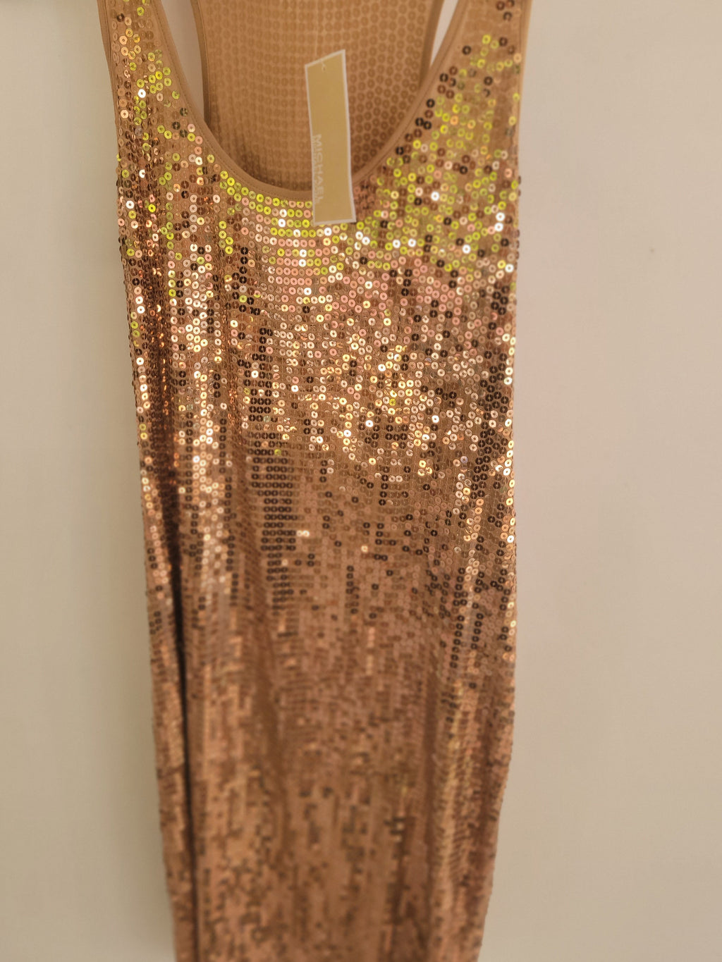 Gold Racerback Dress Small