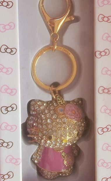 Hello Kitty Pave 3D Keychain Rhinestone