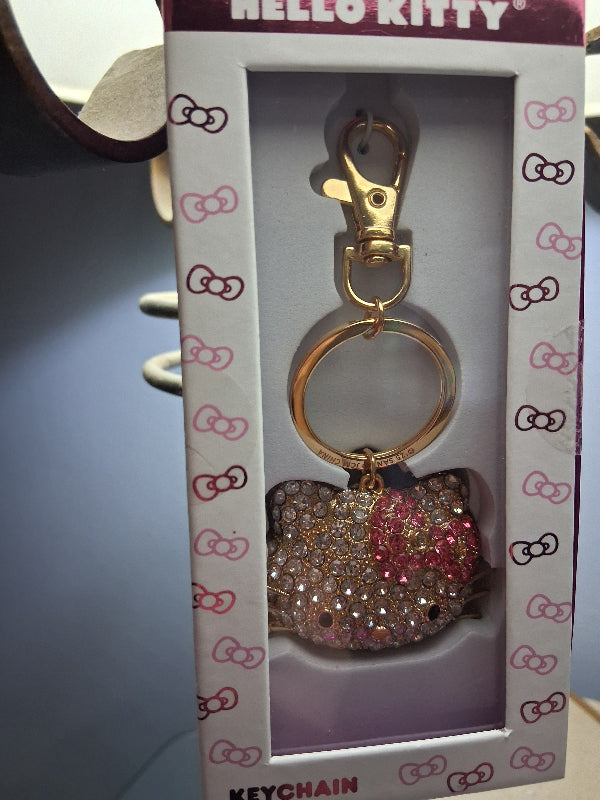 Hello Kitty 3D Pave Keychain Rhinestone