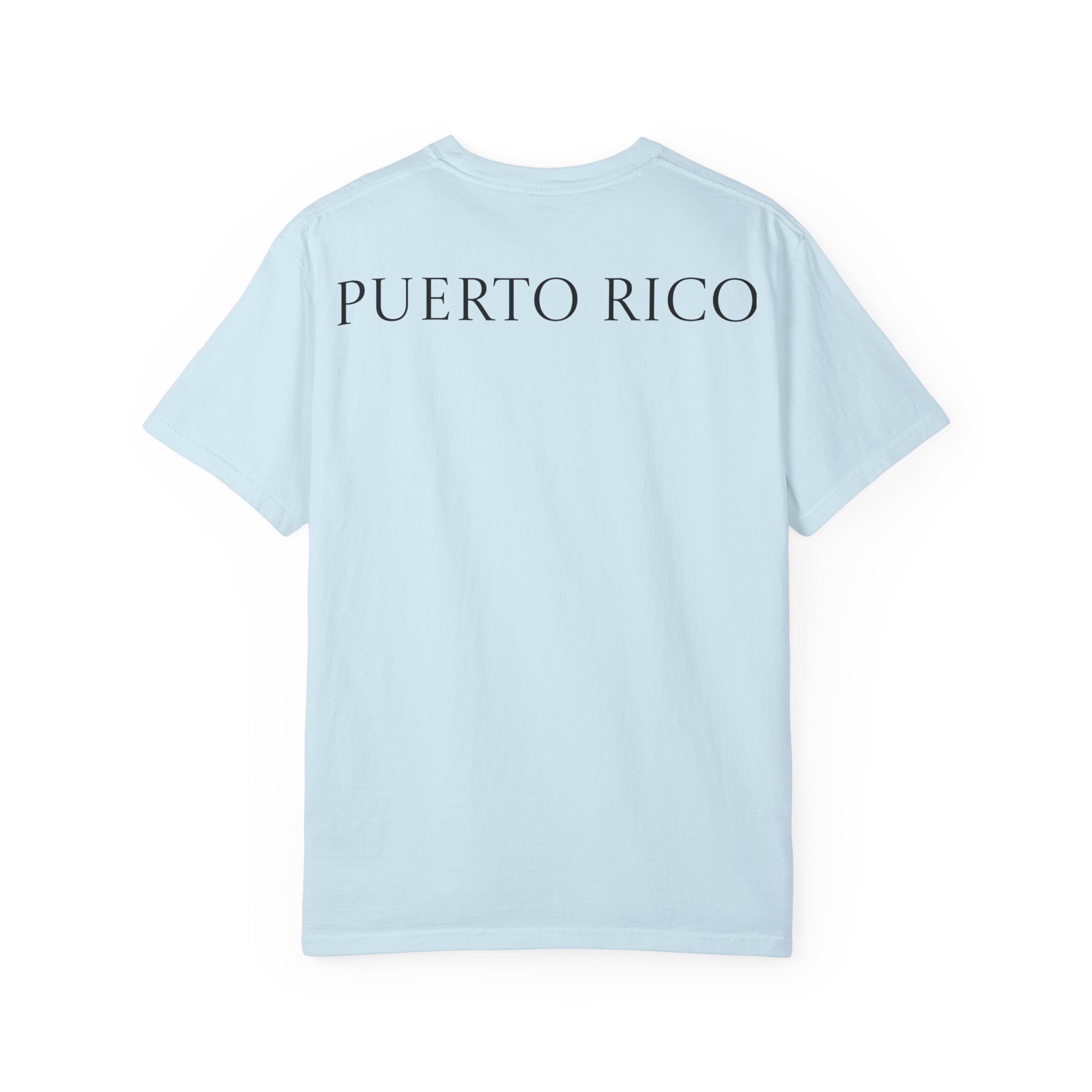 Boricua Vibes Beach T-Shirt — Puerto Rico Sunset Chair Graphic Tee