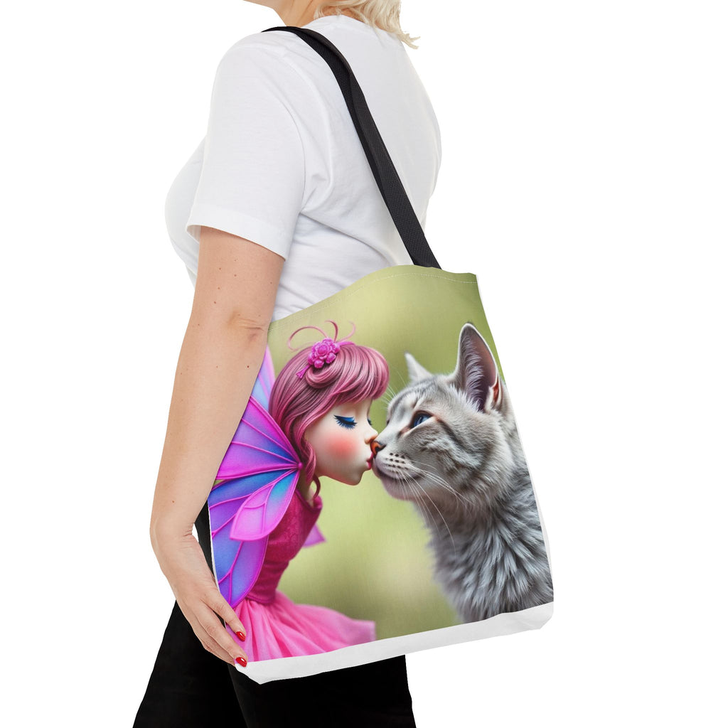 Magical Fairy Cat Tote Bag — Fairy Cat Art Tote