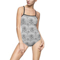 Floral Monochrome One-Piece Swimsuit (ADULT SIZE)