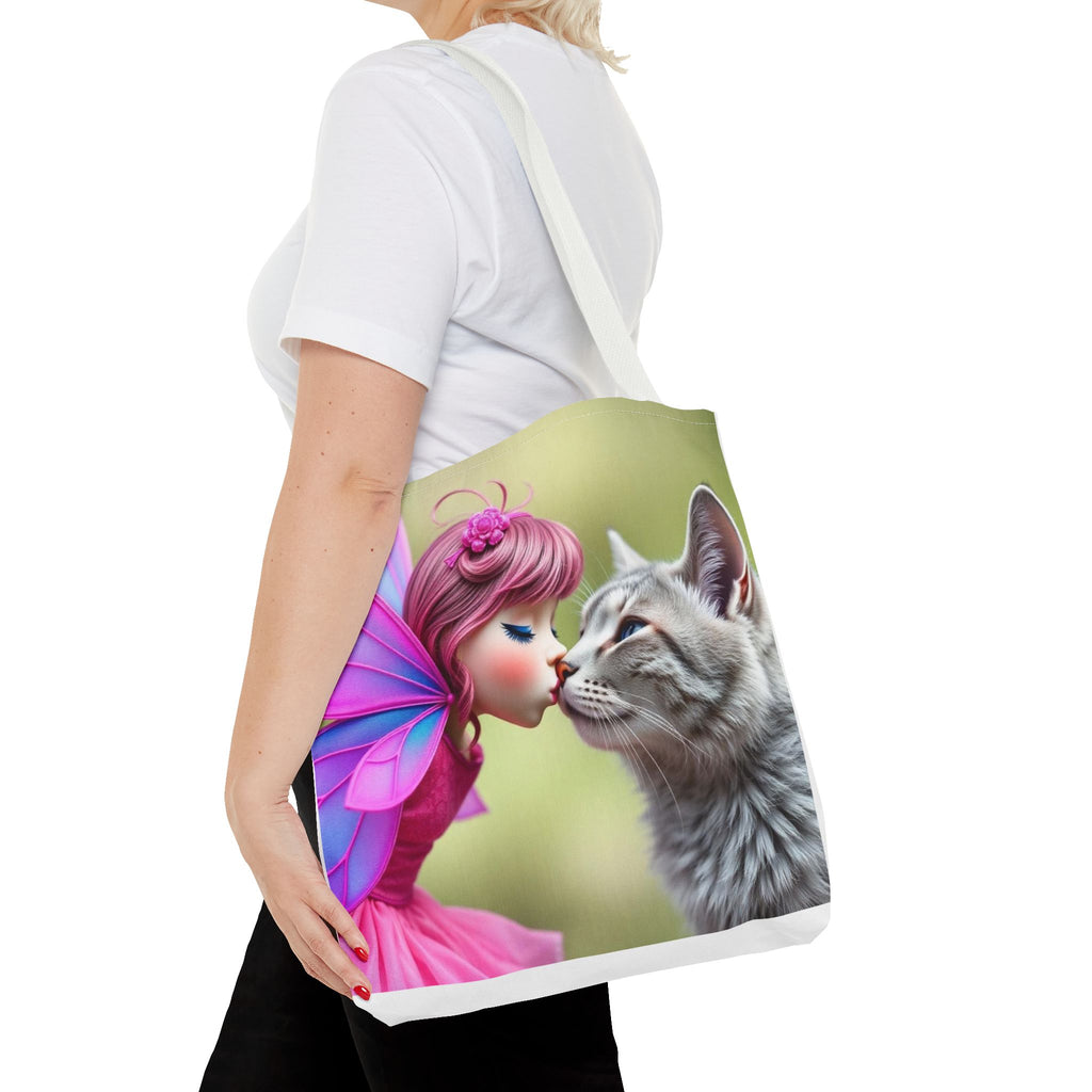 Magical Fairy Cat Tote Bag — Fairy Cat Art Tote