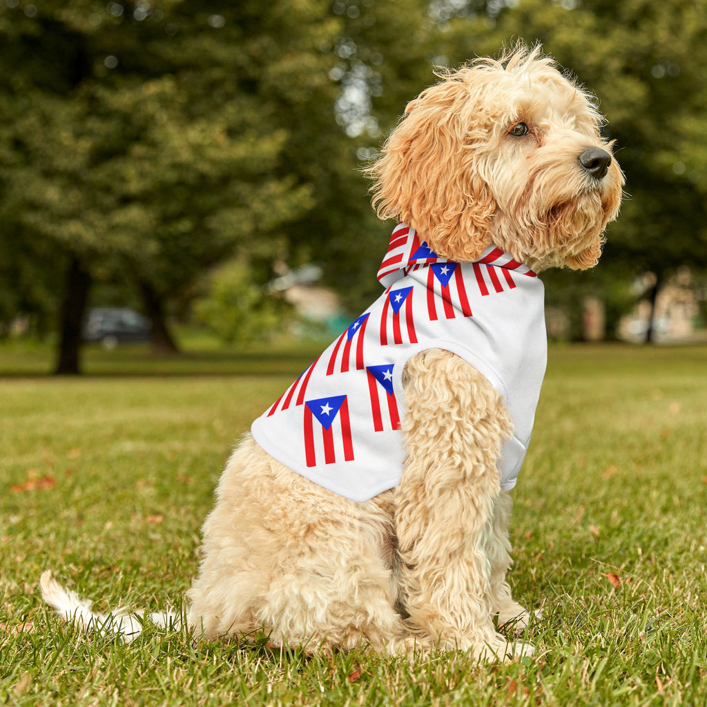 Puerto Rico Flag Pet Hoodie — Patriotic Dog & Cat Hoodie for Puerto Rican Pride