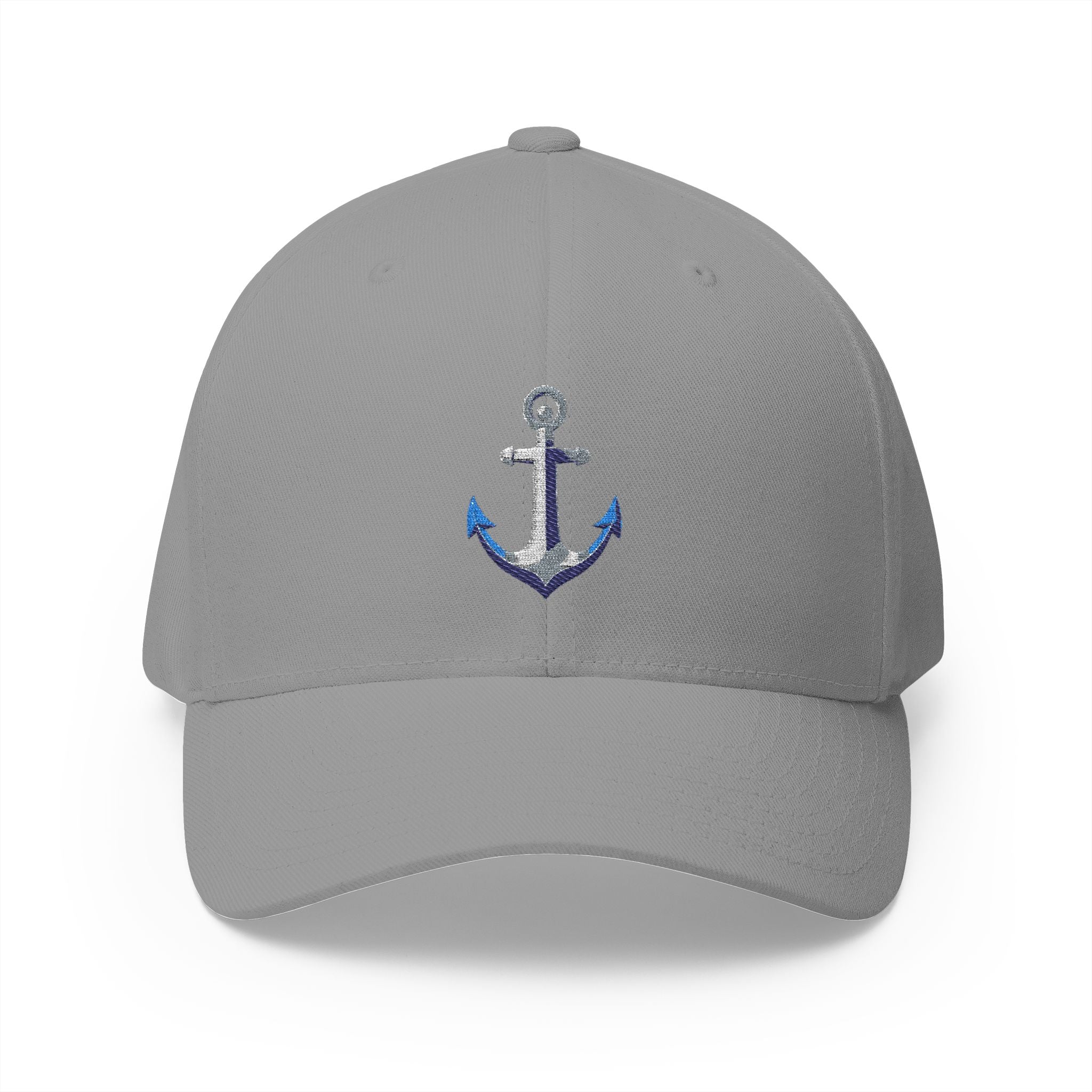 Anchor - Nautical Embroidered Closed-Back Structured Cap