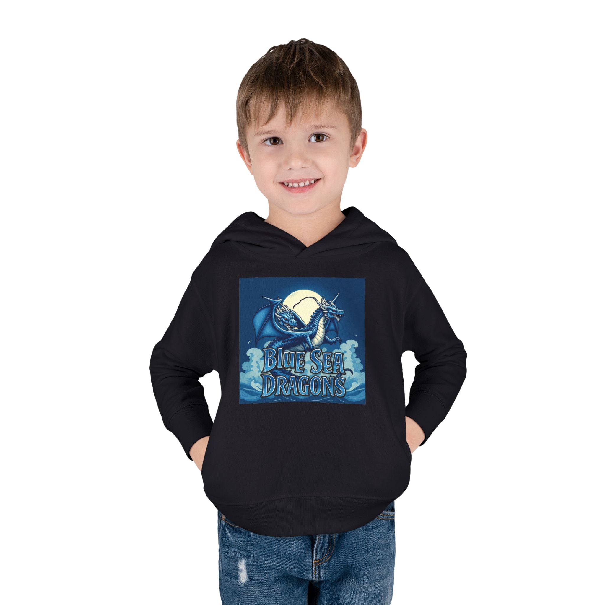 Toddler Hoodie - Blue Sea Adventures Nautical Sailboat Fleece Pullover