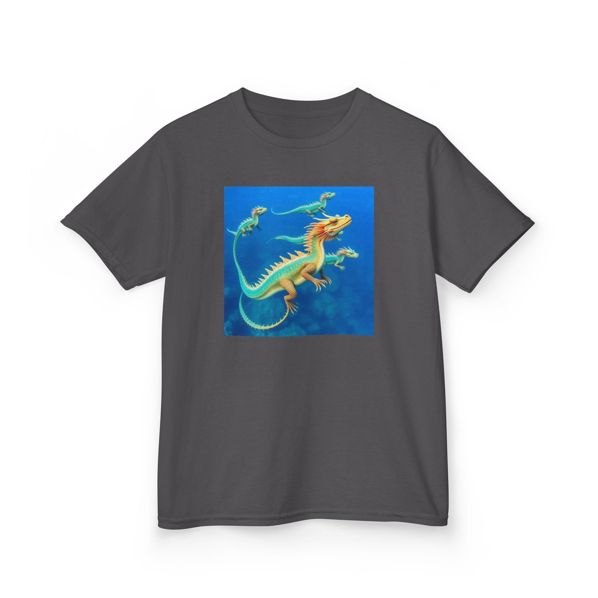 Blue Sea Dragons T‑Shirt — Colorful Ocean Graphic Tee