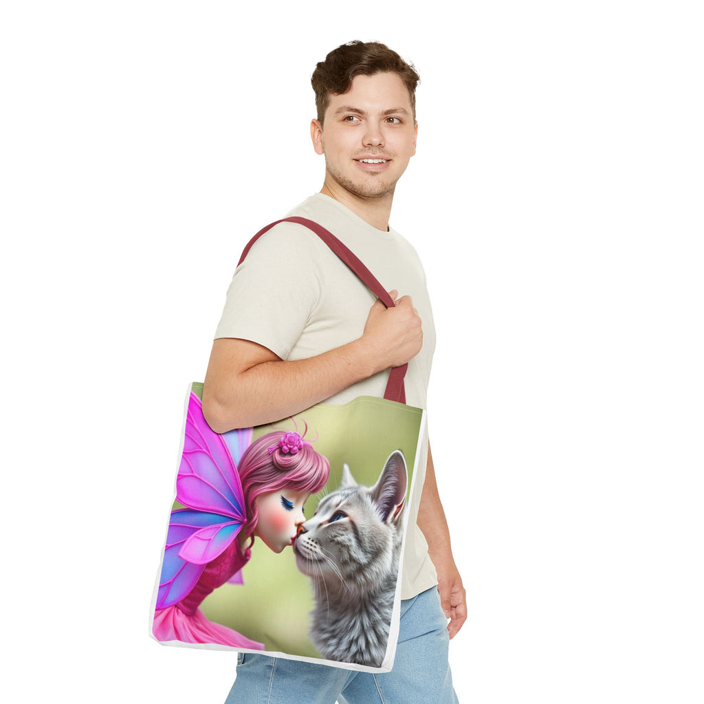 Magical Fairy Cat Tote Bag — Fairy Cat Art Tote