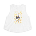 Dancer Silhouette Crop Top – Gold Hearts Ballet Tank for Women