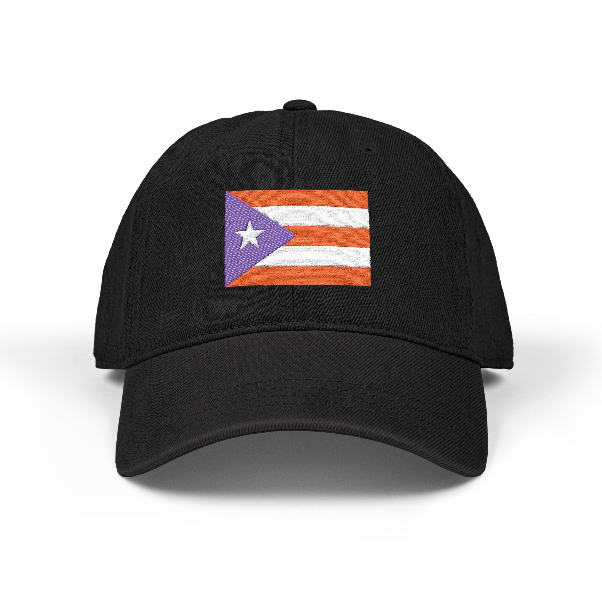 Puerto Rico Flag Themed Embroidery Denim Hat — Puerto Rico Baseball Cap