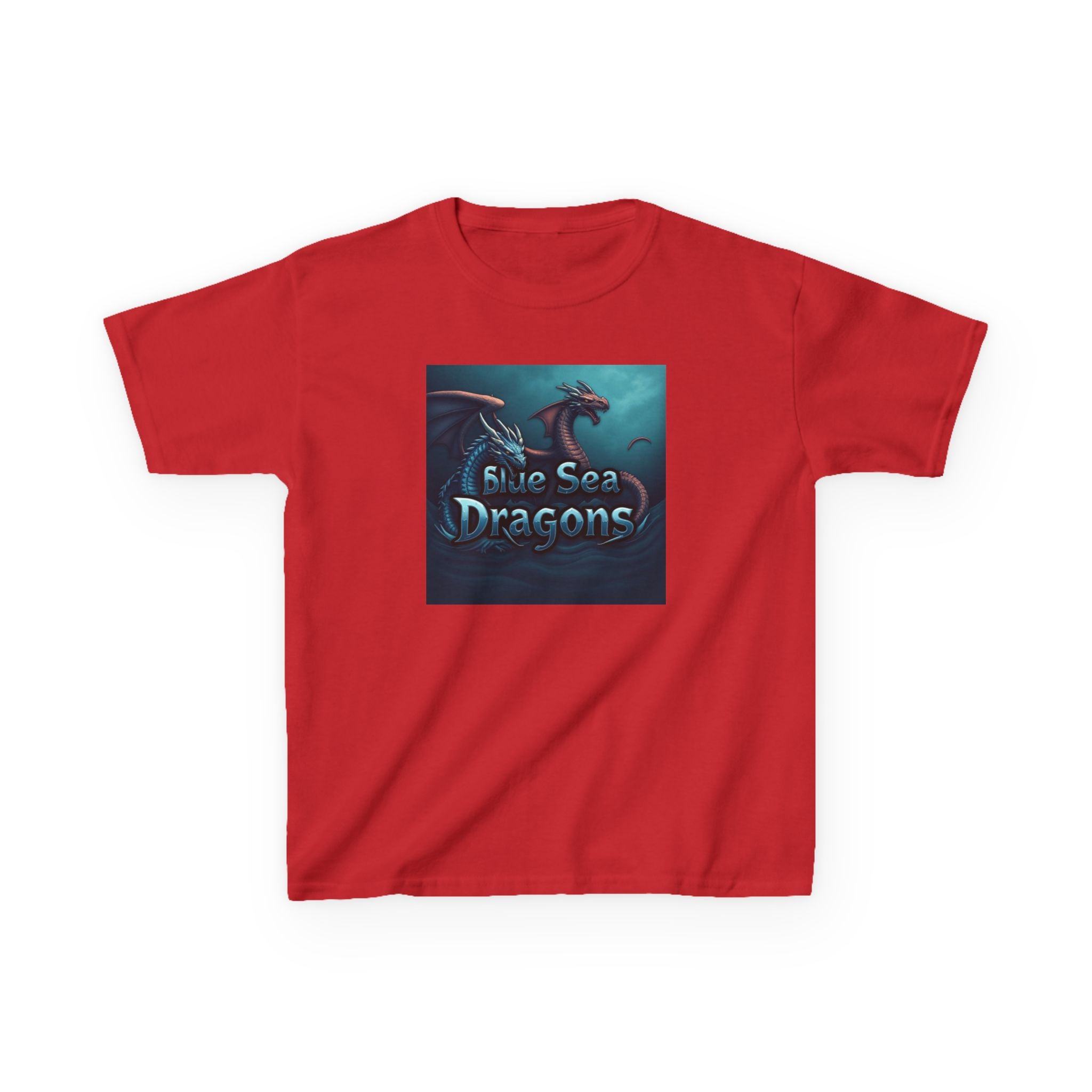 Blue Sea Dragons Big Kids Tee — Ocean Animals Graphic Shirt