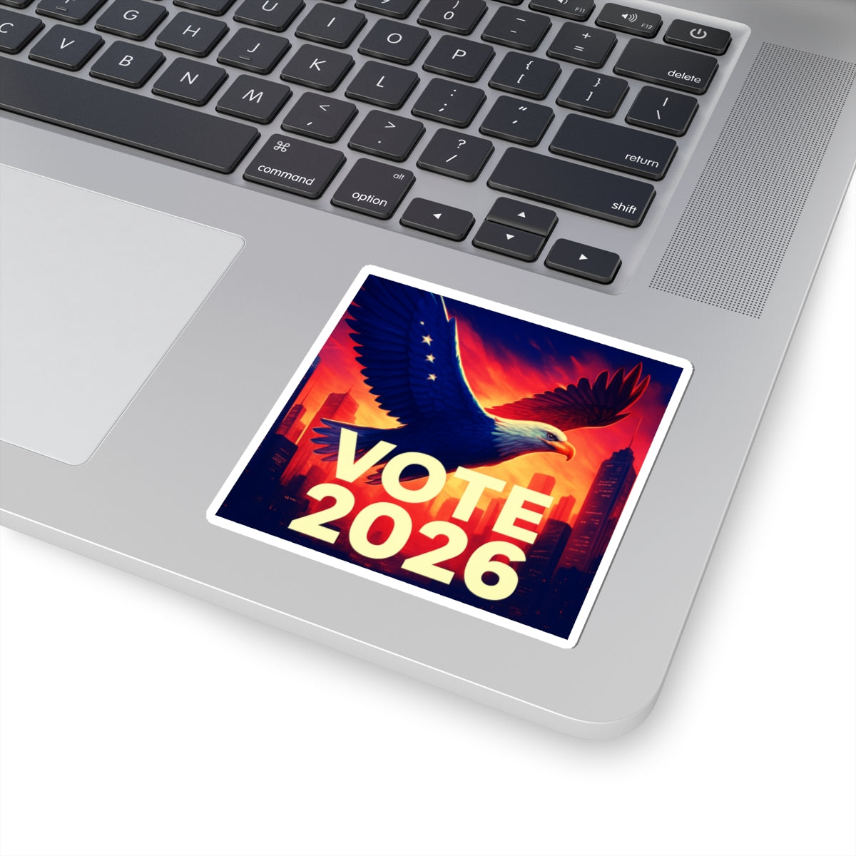 Vote 2026 Eagle Sticker — Patriotic Kiss-Cut Political Campaign Decal