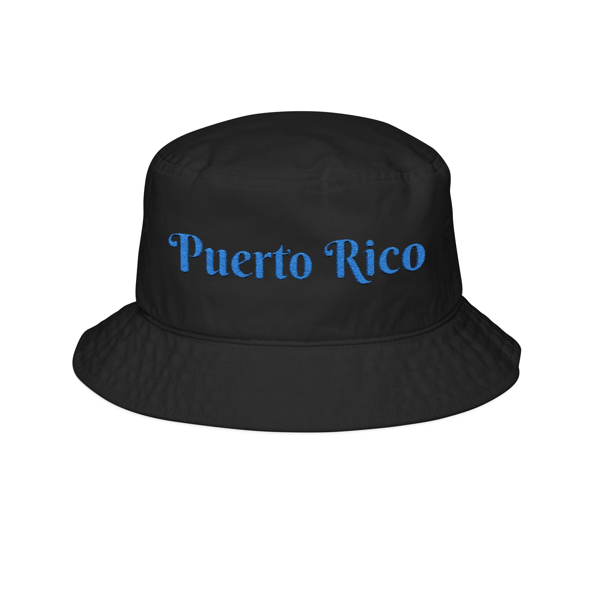 Embroidered Puerto Rico Bucket Hat — Coastal Summer Sun Hat