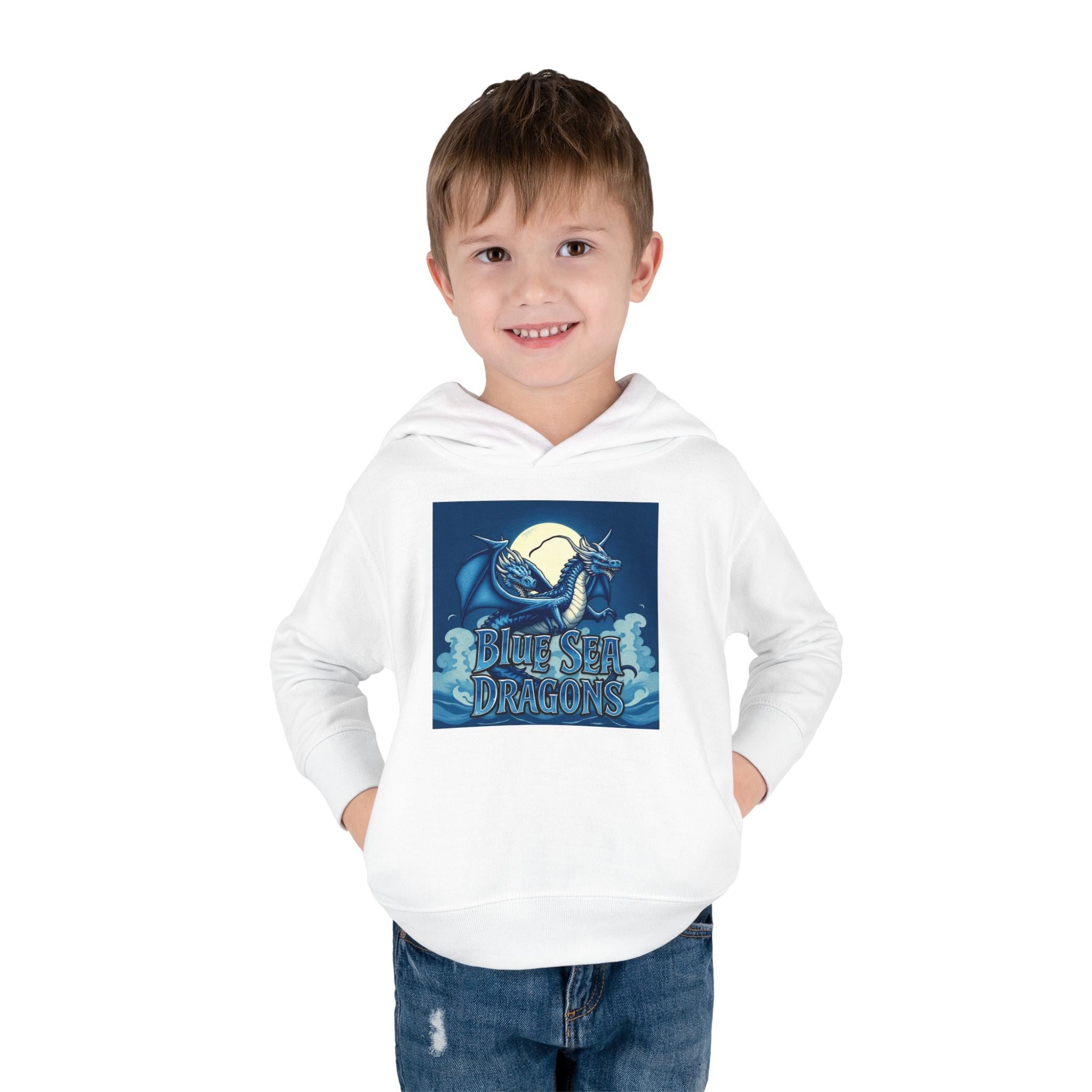 Toddler Hoodie - Blue Sea Adventures Nautical Sailboat Fleece Pullover