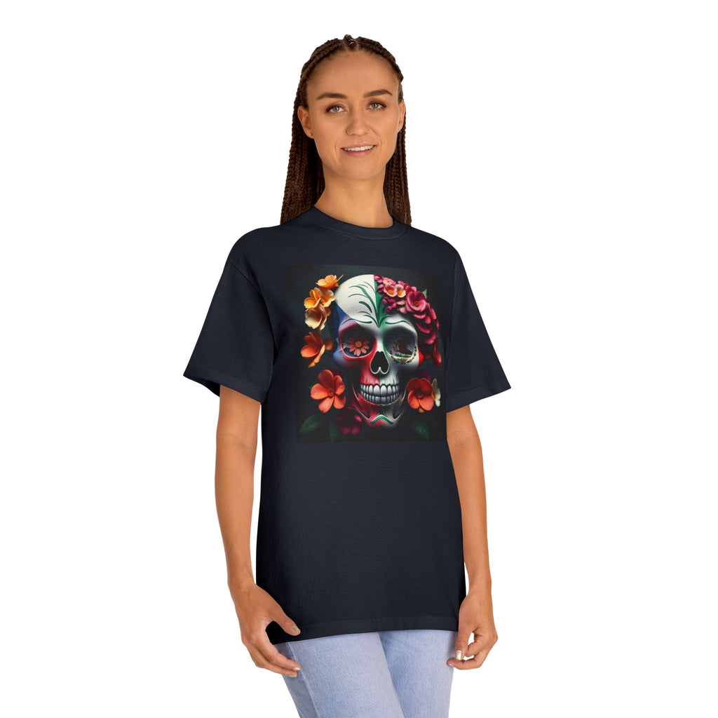Floral Mexican / Puerto Rican Flag Design