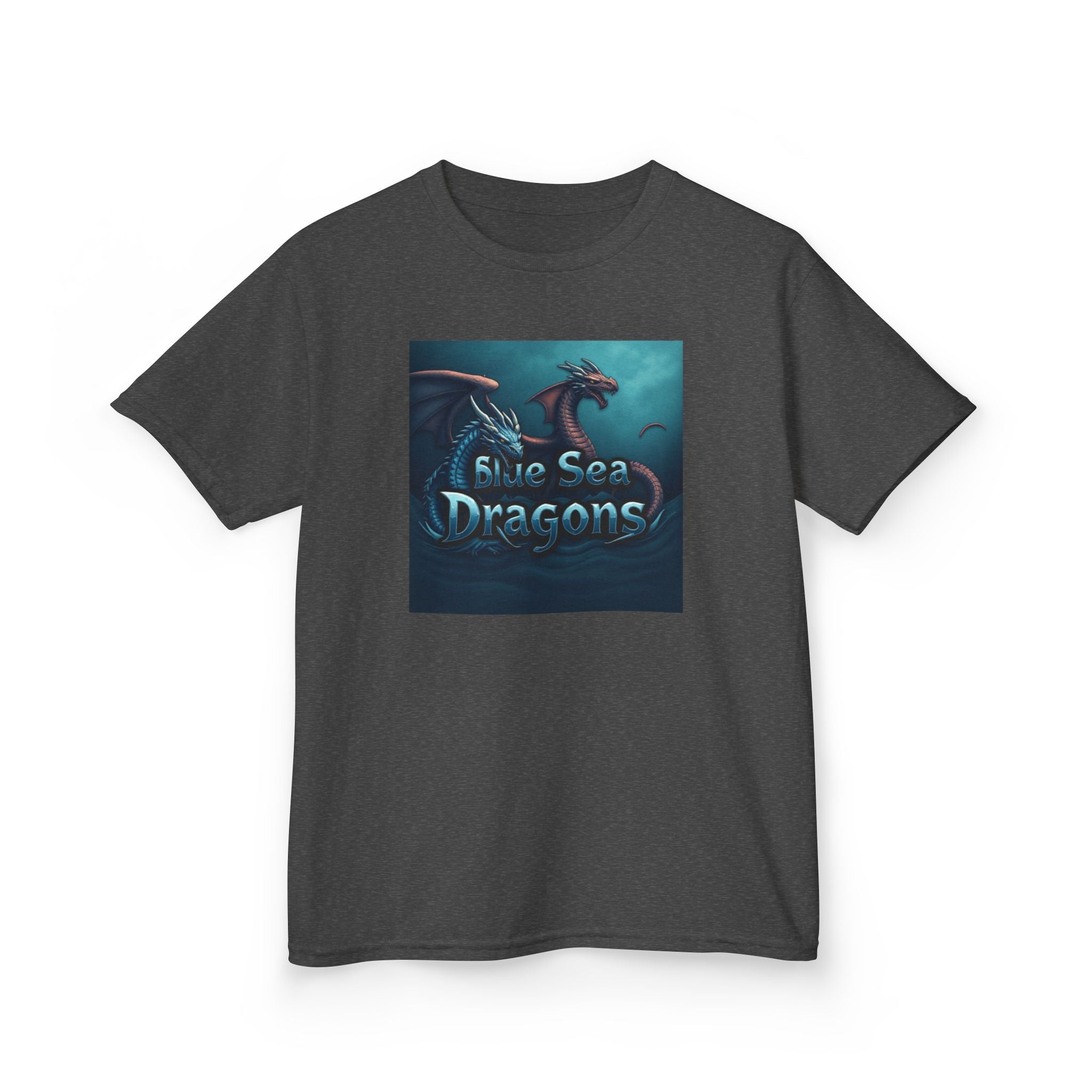 Blue Sea Dragons Big Kids Tee — Ocean Animals Graphic Shirt