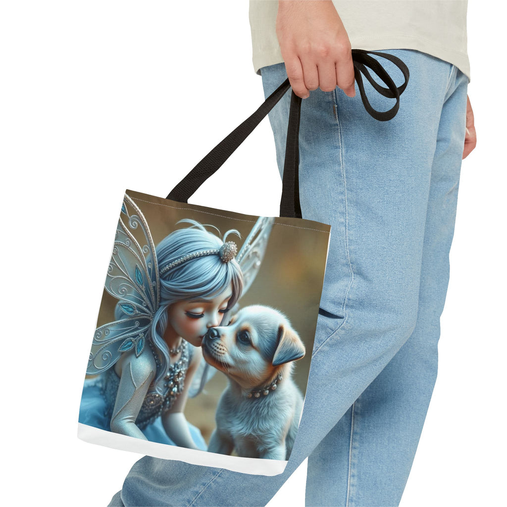 Magical Fairy Puppy Tote Bag – Fairy Portrait All-Over Print