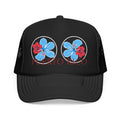 Puerto Rico Hibiscus Trucker Hat - Tropical Beach Foam Cap